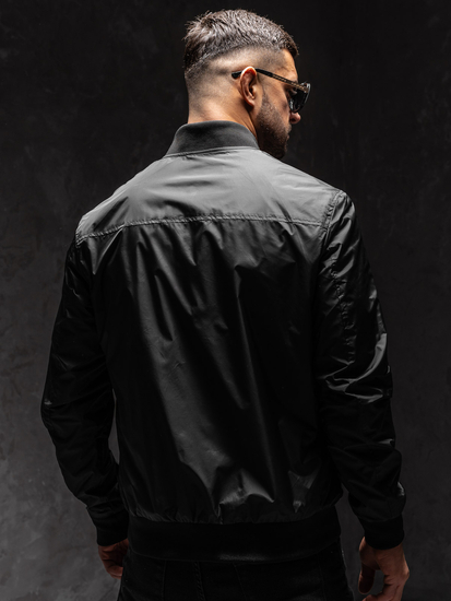 Fekete átmeneti férfi bomberdzseki Bolf 7116A1