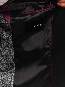 Fekete férfi okos blézer Bolf 24400