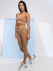 Bézs színű kétrészes női Fashion melegítő együttes Bolf 022