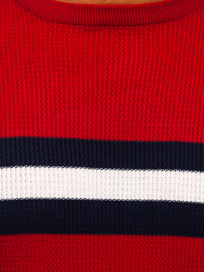 Piros férfi pulóver Bolf H2113