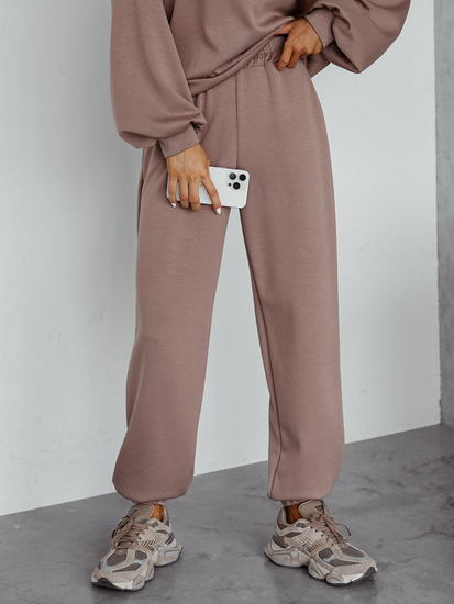 Női két darabos szett kapucnival cappuccino Bolf 525