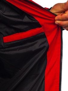 Steppelt téli férfi dzseki piros színben Bolf 5M3125