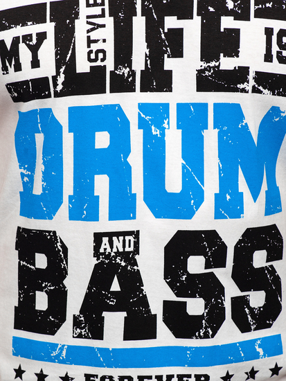 Mintás tank-top fehér színben Bolf 14810