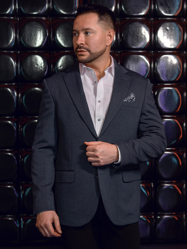 Férfi sötétkék casual zakó Bolf 24401-1