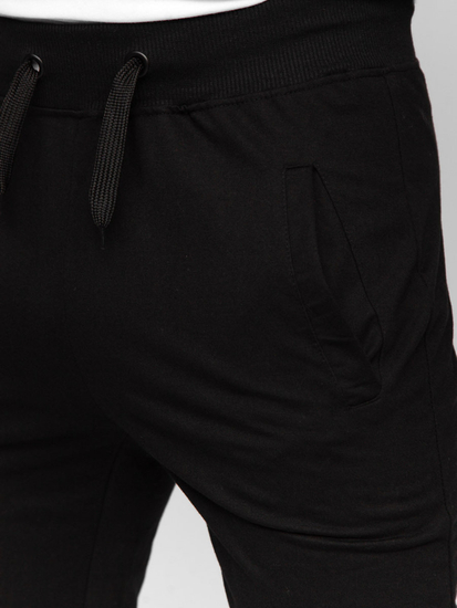 Férfi jogger melegítőnadrág fekete színben Bolf XW02A