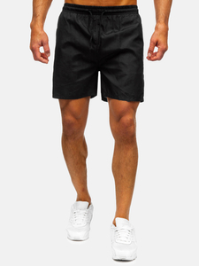 Fekete rövid férfi fürdőnadrág Bolf QD32