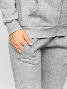 Szürke színű kétrészes női melegítő együttes Bolf 0003