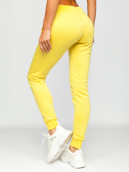 Női melegítőnadrág sárga színben Bolf CK-01-33