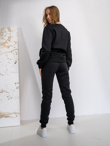 Fekete kétrészes női melegítő Bolf 0001A1