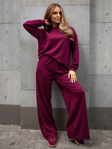 Női két darabos szett bordó Bolf 821111