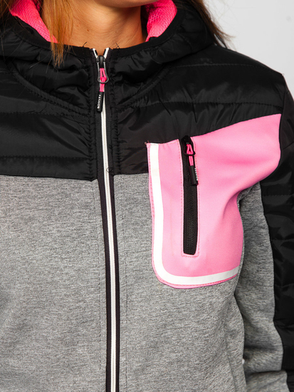 Fekete sportos női átmeneti kabát Bolf KSW4006A1