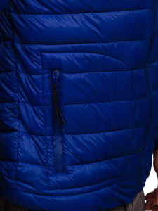 Átmeneti steppelt férfi dzseki gránátkék színben Bolf 13007