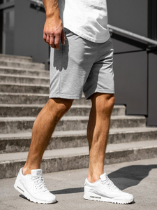 Férfi melegítő rövidnadrág szürke Bolf B1001