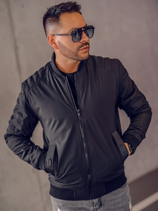 Fekete férfi átmeneti bomberdzseki Bolf 84M3007A