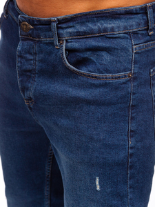 Sötétkék férfi slim fit farmer Bolf 6561