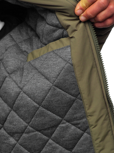 Khaki férfi téli parka kabát Bolf WX032B