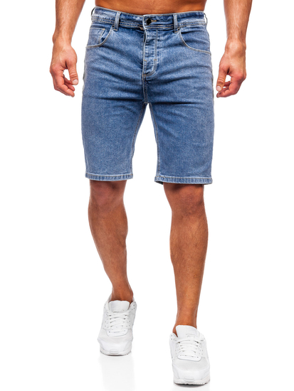 Sötétkék férfi farmer rövidnadrág Bolf MP0274BC