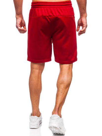 Bordó pamut rövidnadrág férfi Bolf 17K533