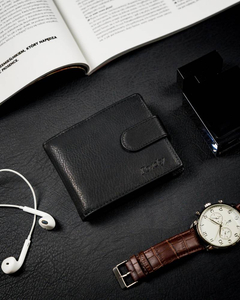 Fekete színű férfi bőr pénztárca 13967