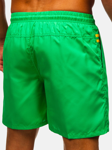 Zöld rövid férfi fürdőnadrág Bolf QD32