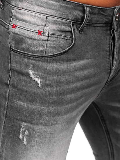 Fekete férfi slim fit farmernadrág Bolf MP0054N