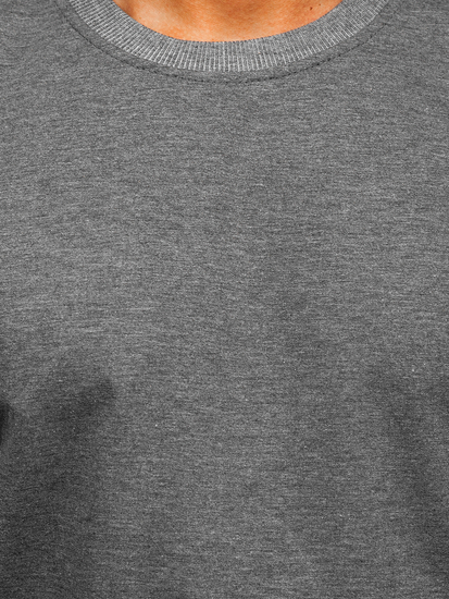 Férfi pulcsi kapucni nélkül antracitszürke színben Bolf B10001