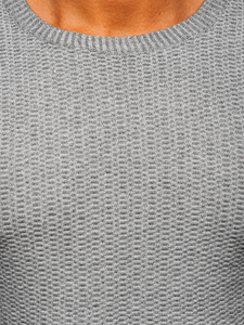 Férfi pulóver szürke színben Bolf S8523