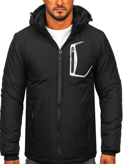 Téli férfi dzseki fekete színben Bolf HKK2025
