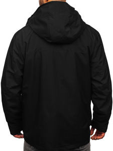 Fekete férfi sportos tavaszi-téli dzseki 2 az 1-ben Bolf 5M3262