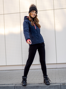 Gránátkék színű téli női sportdzseki Bolf HH012