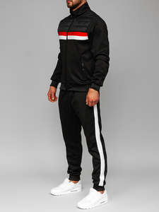 Férfi melegítő együttes fekete színben Bolf 3A166