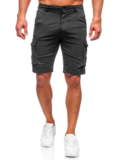 Fekete színű férfi katonai short rövidnadrág Bolf XX160086