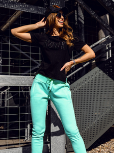 Menta színű női melegítő nadrág Bolf CK-01B