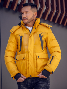 Teve férfi téli steppelt kabát Bolf 99527A