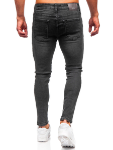 Fekete férfi slim fit farmer Bolf 6513