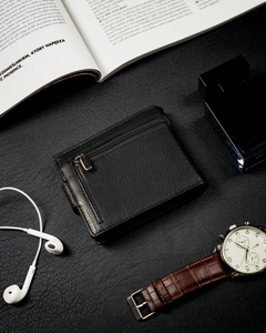 Fekete színű férfi bőr pénztárca 13967