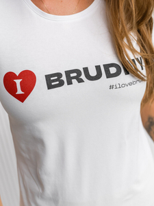 Fehér női póló Igor Brudny kollekcióból nyomattal 01