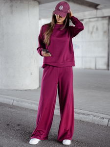 Női két darabos szett bordó Bolf 821111