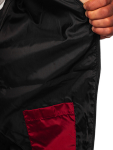 Átmeneti férfi dzseki bordó színben Bolf W3909