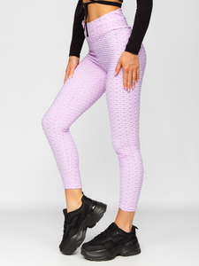 Világoslila női leggings Bolf YW88024A1