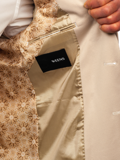 Bézs férfi okos blézer Bolf 022