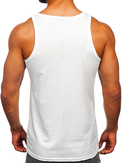 Mintás tank-top fehér színben Bolf 14835