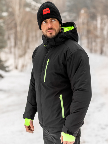 Téli férfi sportdzseki fekete színben Bolf HH011