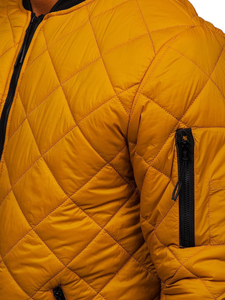 Átmeneti steppelt férfi bomberdzseki camel színben Bolf MY-01A