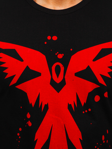 Mintás tank-top fekete színben Bolf 14804