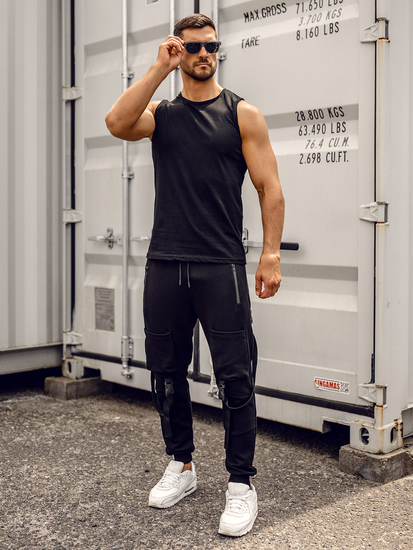 Férfi alap trikó Fekete Bolf 1205A