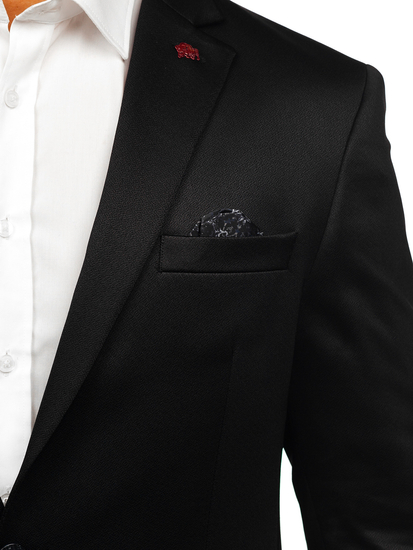 Fekete férfi okos blézer Bolf 022