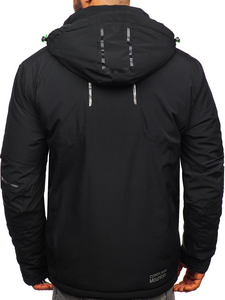 Férfi téli sídzseki fekete-zöld Bolf 1910