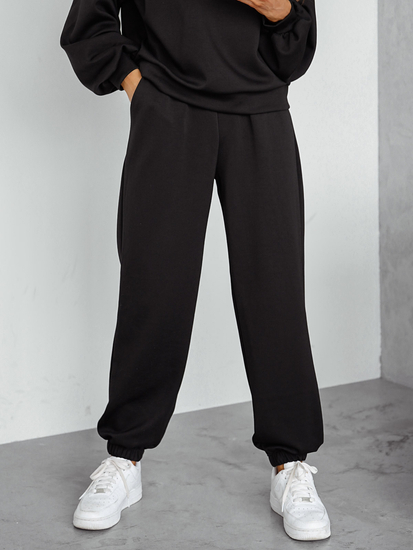 Női két darabos szett kapucnival fekete Bolf 525