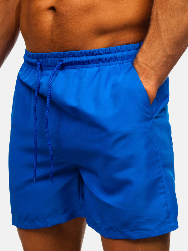 Királykék rövid férfi fürdőnadrág Bolf QD32
